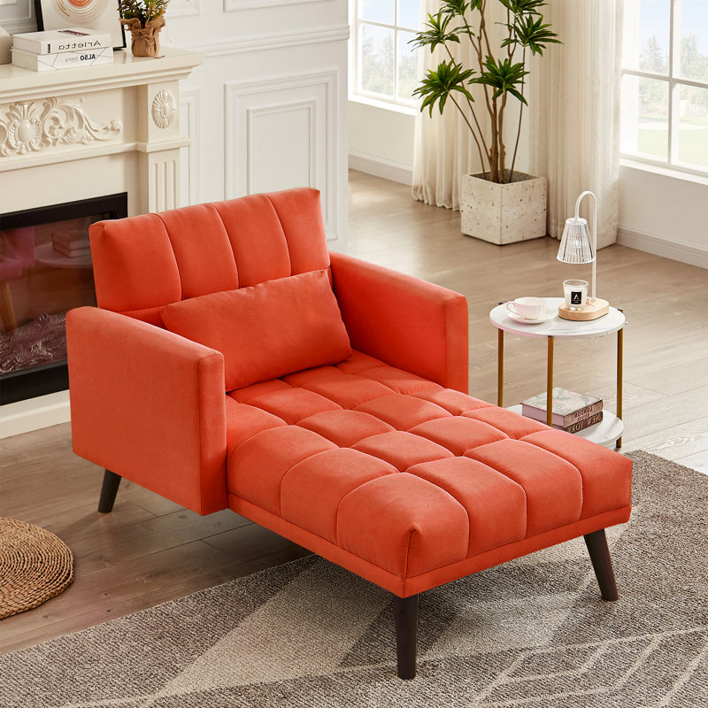 Etta Avenue™ Teen Tara Upholstered Chaise Lounge & Reviews Wayfair